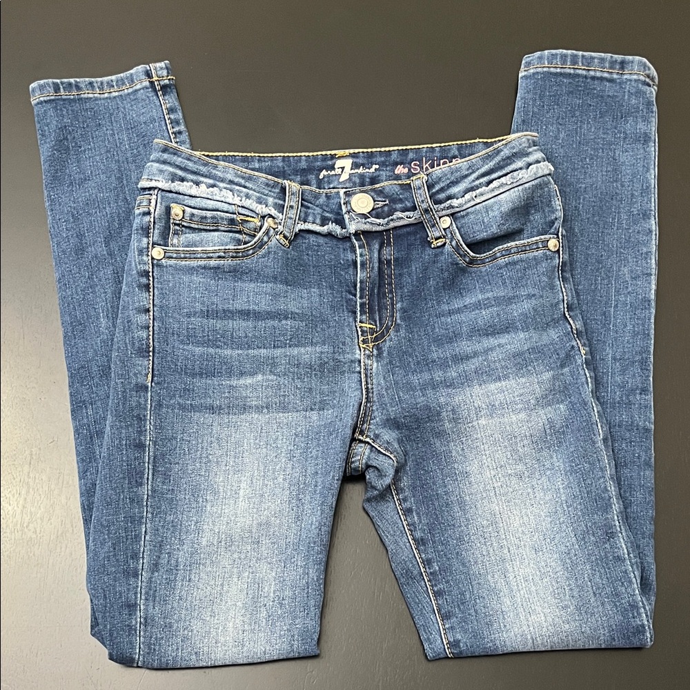 7 For All Mankind Girls Denim Skinny Jeans